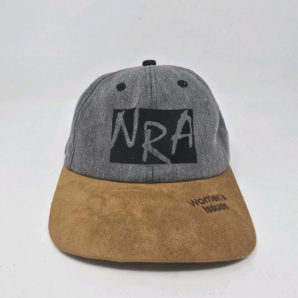 NRA Women's Issue Gray Brown Adjustable Hat Vintage K-Products